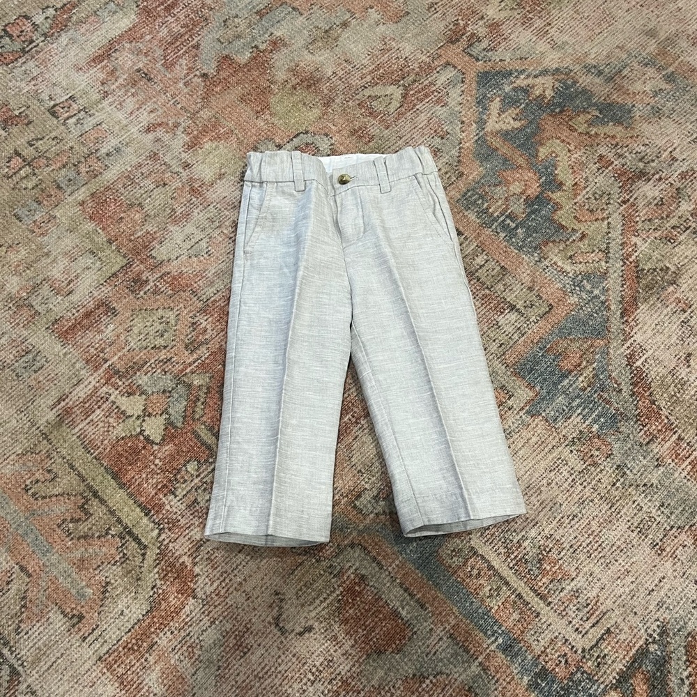 Janie and Jack Light Gray Dress Pants